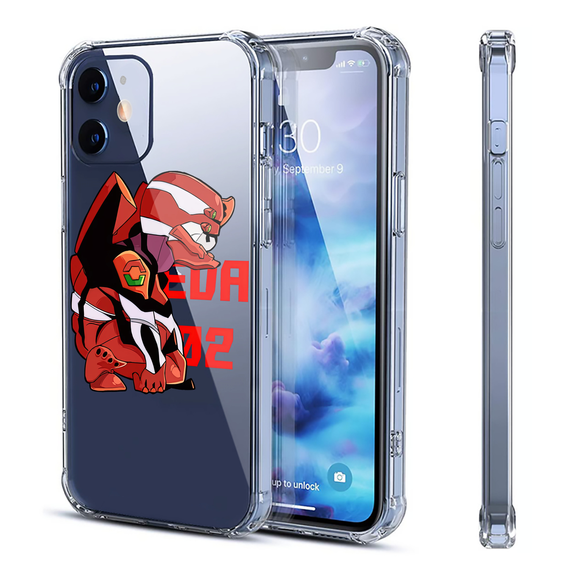 （画像用） EVA 新世紀エヴァンゲリオン 【iPhone 12シリーズ対応】透明スマホケース（クリアソフトケース）